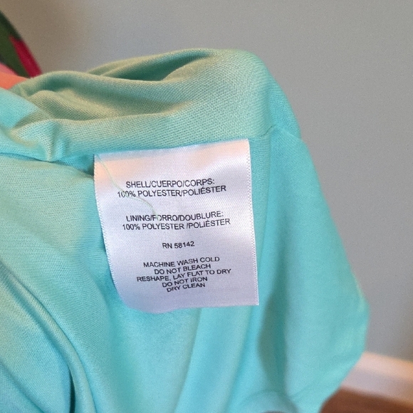 NWT London Times Floral Halter Maxi Dress Size 10 Tropical Print Pink Turquoise - Picture 13 of 16